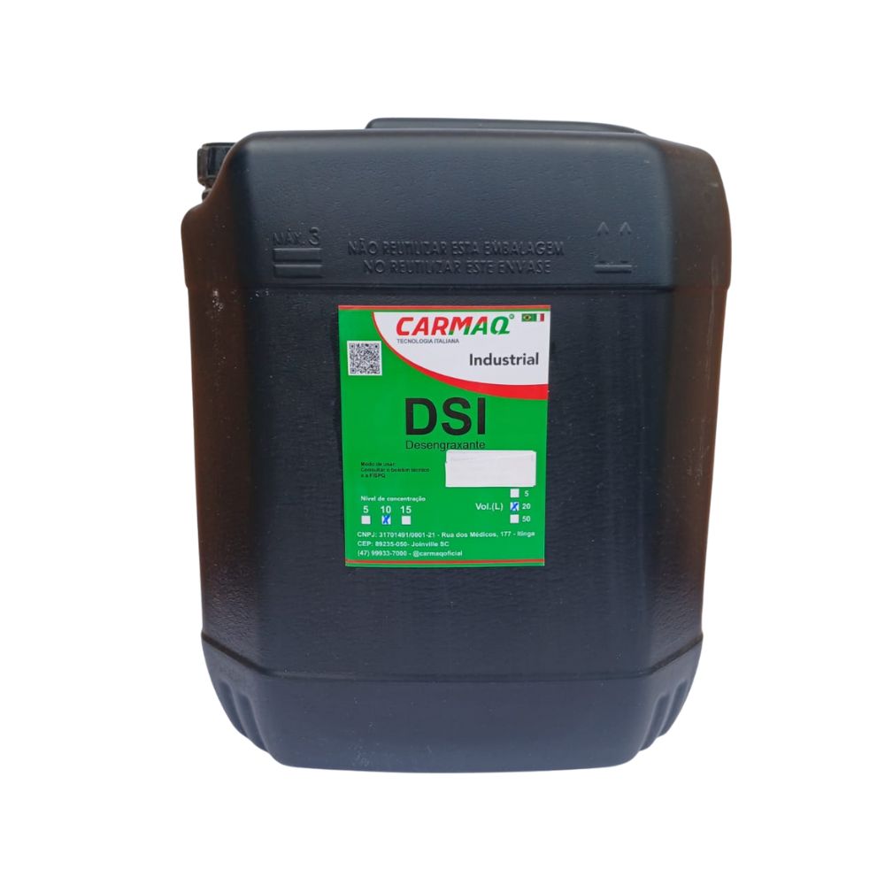 DSI-10 20L – Desengraxante Industrial para Lavadoras Industriais e Profissionais