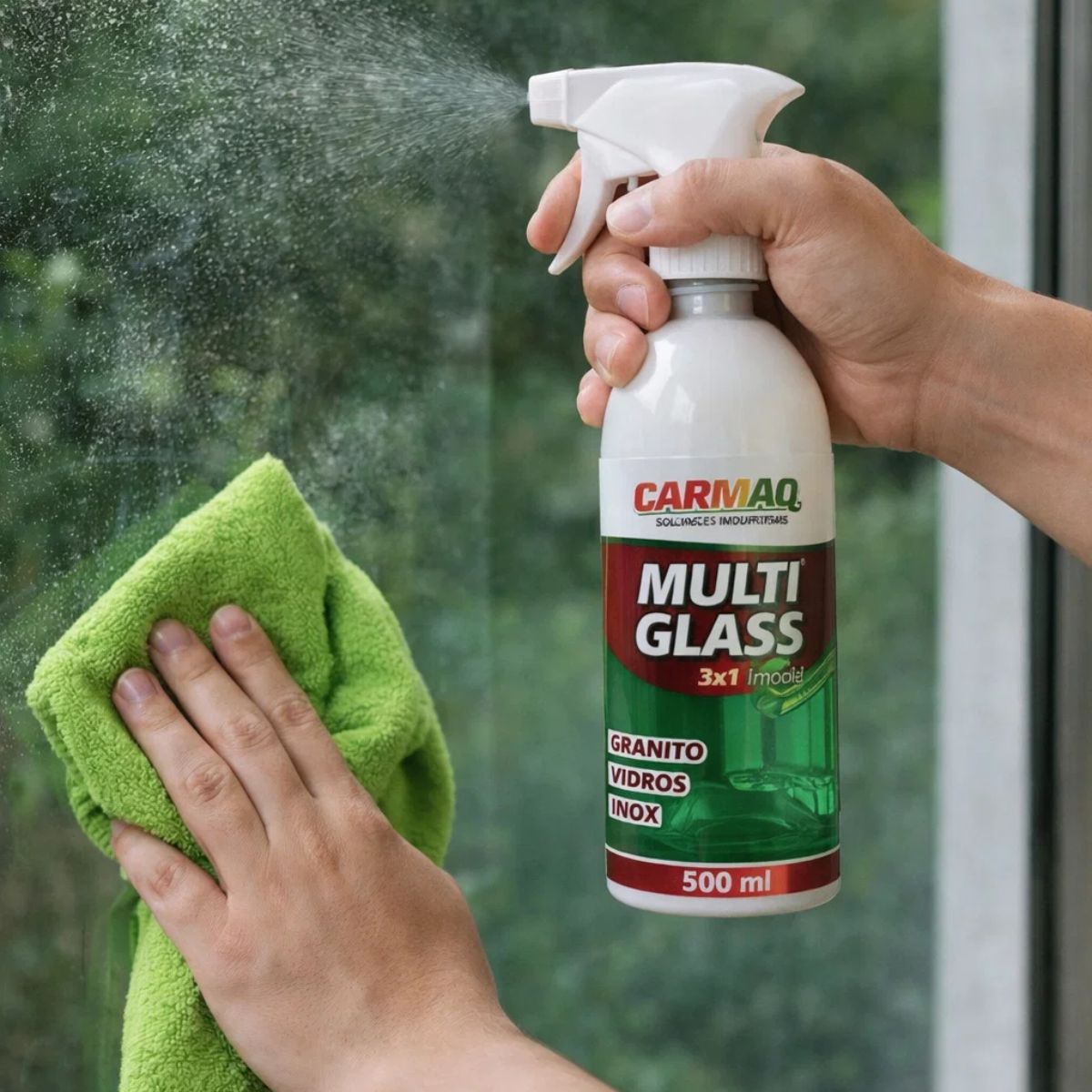 Multi Glass 500ml – Limpeza Pesada de Vidros e Superfícies