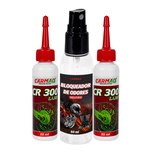 Kit 2 Lubrificante CR300 + 1 Bloqueador Neutro
