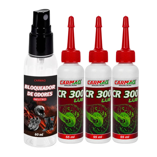 Kit 3 Lubrificante CR300 + 1 Bloqueador Neutro
