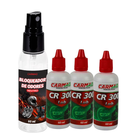 Kit 3 Lubrificante CR300 + 1 Bloqueador Neutro