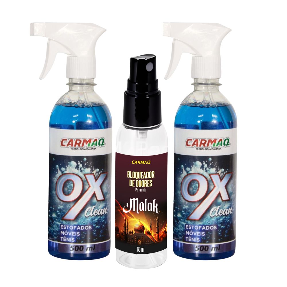 Kit 2 Oxclean + 1 Bloqueador de Odores Malak