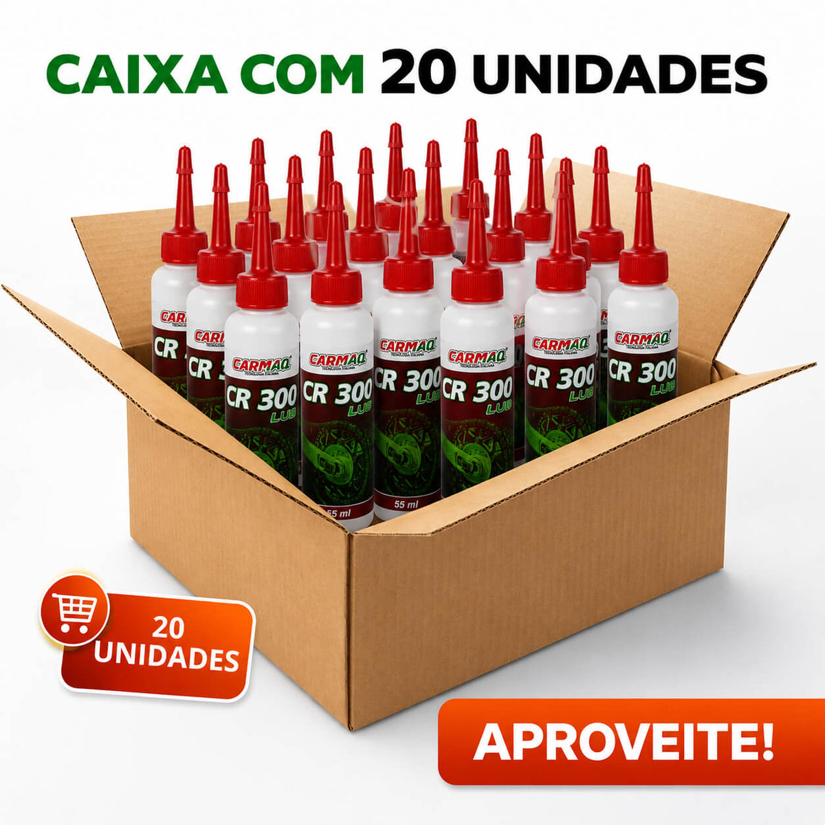 Caixa 20 Unidades Lubrificante CR 300