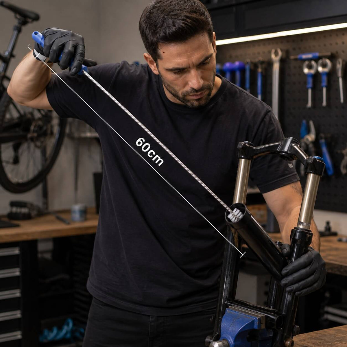 Escova Limpeza Suspensão Bike Bicicleta 60cm