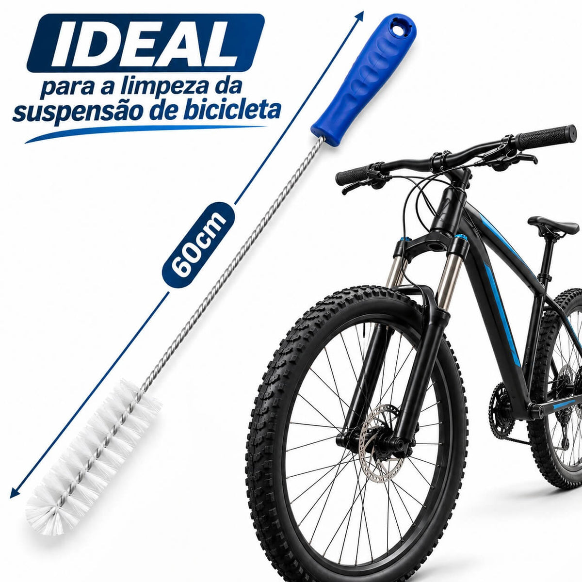 Escova Limpeza Suspensão Bike Bicicleta 60cm