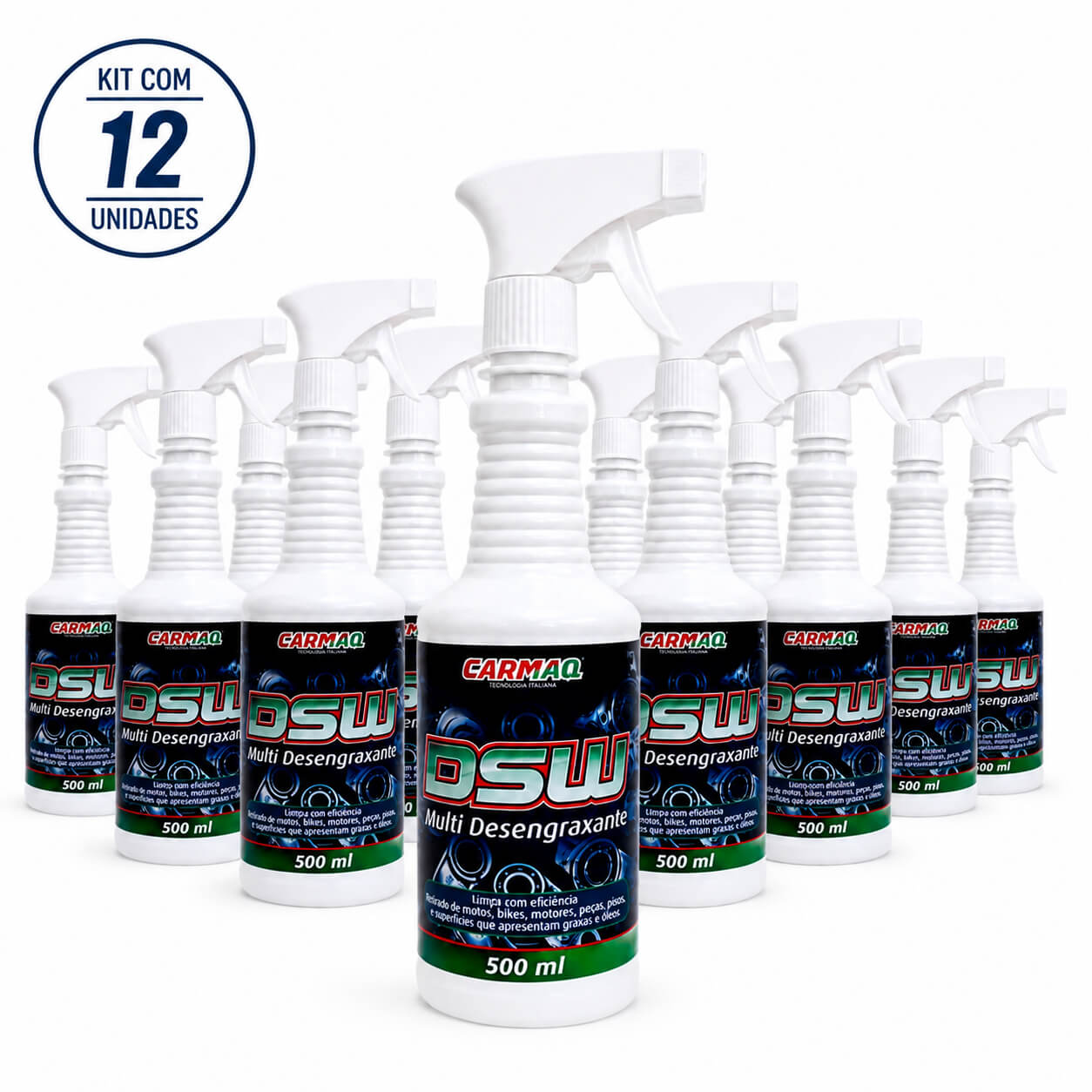 Kit 12 Desengraxante DSW PRO 500ml