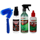 Kit Motociclista Escova + CR 300 + BIOCAR + Desodorizador Neutro