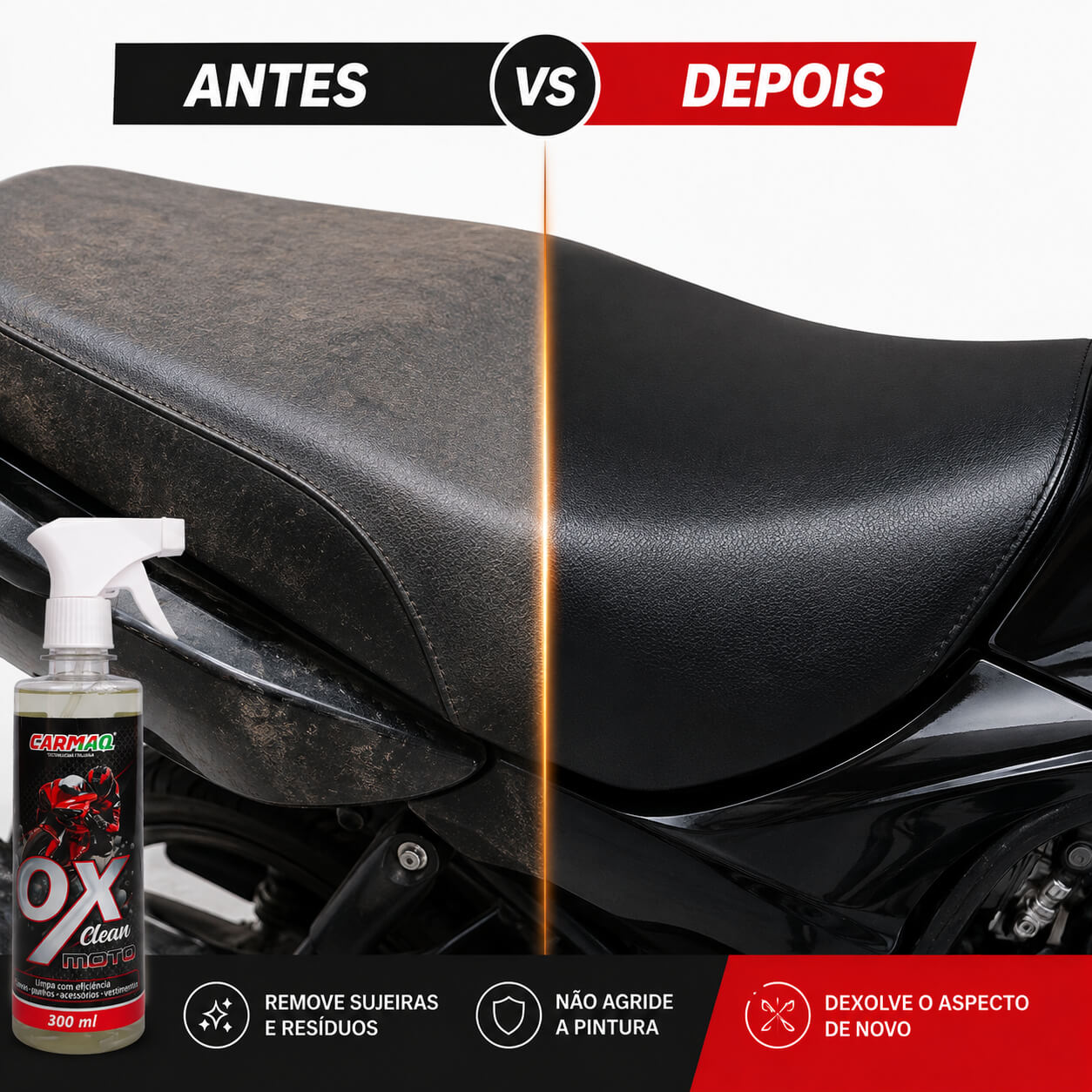 OX Clean Moto 300ml – Limpador para Motos